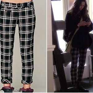 Free People plaid low rise trouser ASO pretty little liars - sz 0